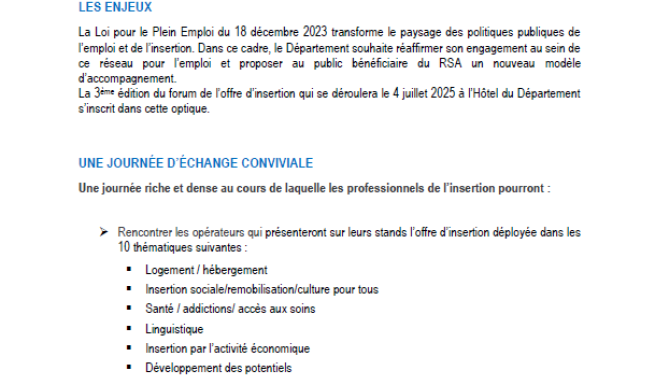 Forum Insertion