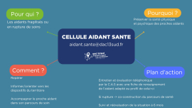 Schéma de la Cellule Aidant Santé